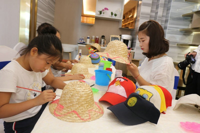 中建·觀(guān)湖瓏府遮陽(yáng)帽DIY活動(dòng)奇趣上演